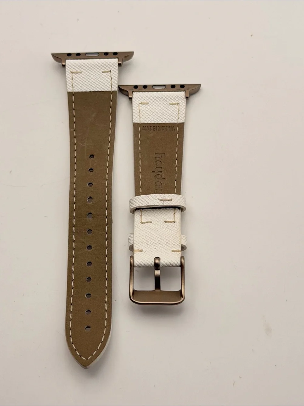 Heyday White Leather & Rose Gold, new, 38/40/41mm, Apple Watch Band